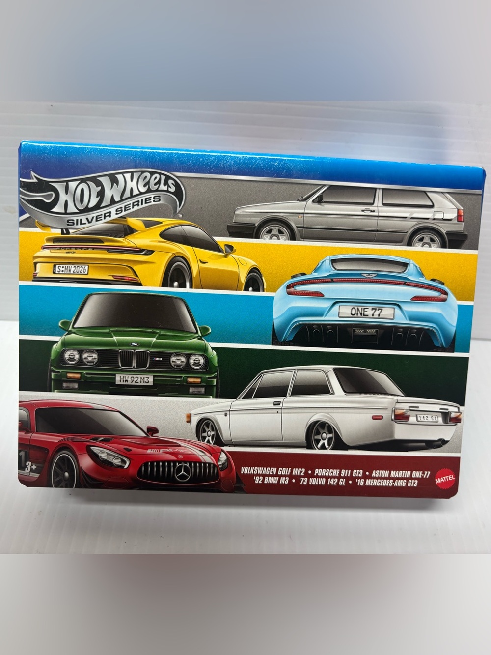 Hot Wheels Silver Series Collector’s set 6 European cars Porsche Volks Volvo BMW